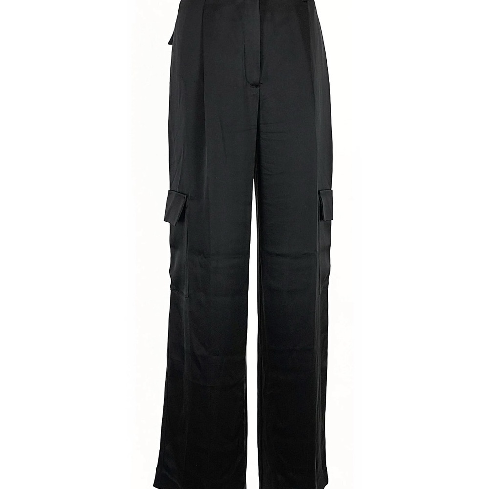 Babaton by Aritzia Satin Black Cargo Women's Pants